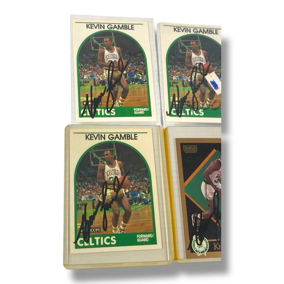 Kevin Gamble Signed Autographed Basketball Card lot of 4 - Picture 2 of 4